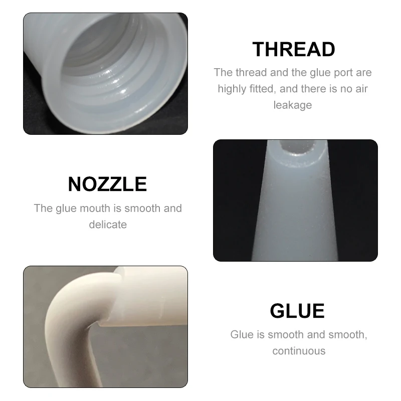 30pcs Caulk Nozzles Plastic Glass Glue Nozzles Sealant Silicone Caulking Tips Caulking Gun Nozzle Seam Caulking Tool kit
