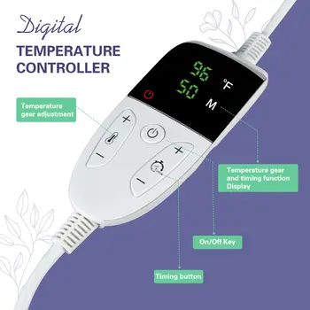帶溫度調節的熱石按摩套裝 - 帶加熱器的熱石按摩套裝,專業水療按摩工具 - 用於頸部按摩 8 最佳銷售 熱石 - №1