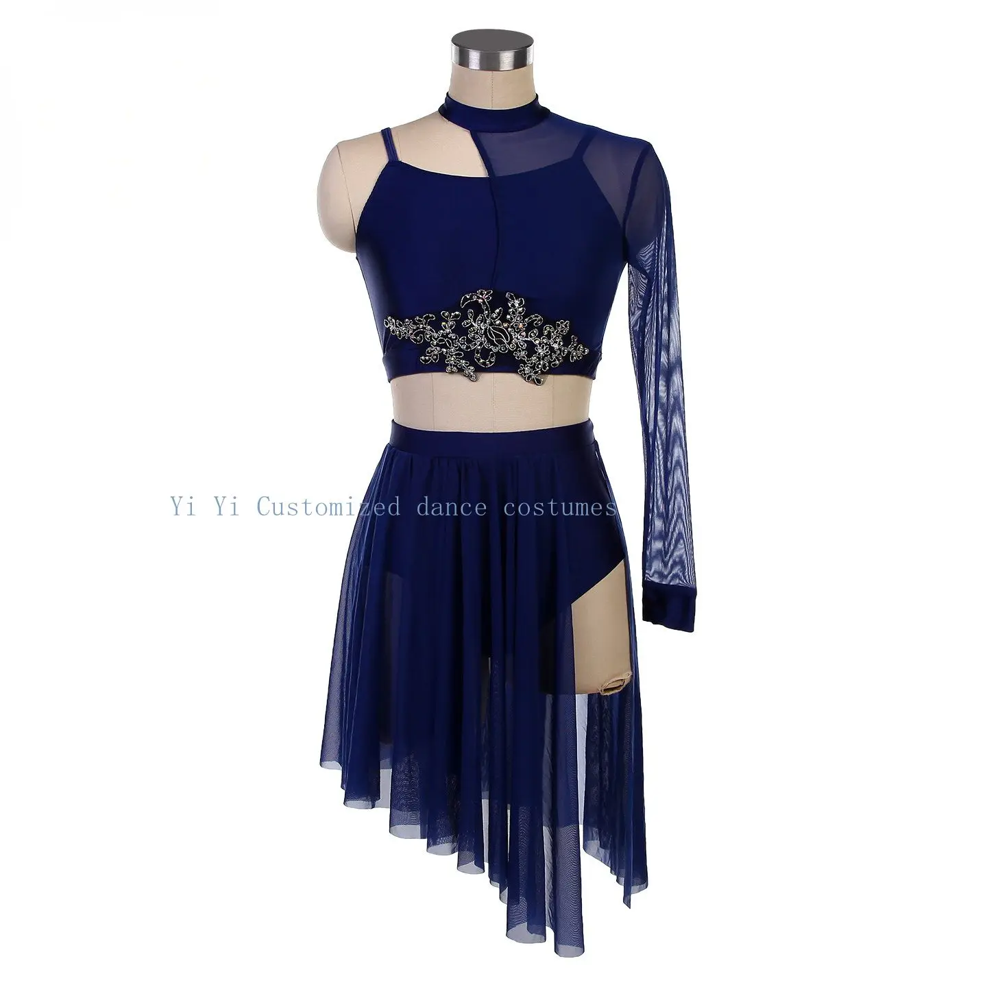 

Customize professional lyrical jazz Latin dance costumes for any color performance dress in 2026