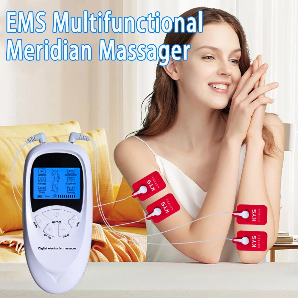 

EMS Electric Muscle Stimulation USB Physiotherapy 6 Modes Machines Pulse Impulse Mini Full Body Massager Slimming Machine