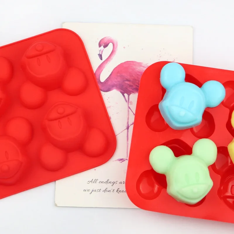 Novo modelo minnie mickey figuras de anime lilo ponto molde de silicone bolo biscoitos ferramenta ponto bonecas 3d brinquedos diy presentes de natal