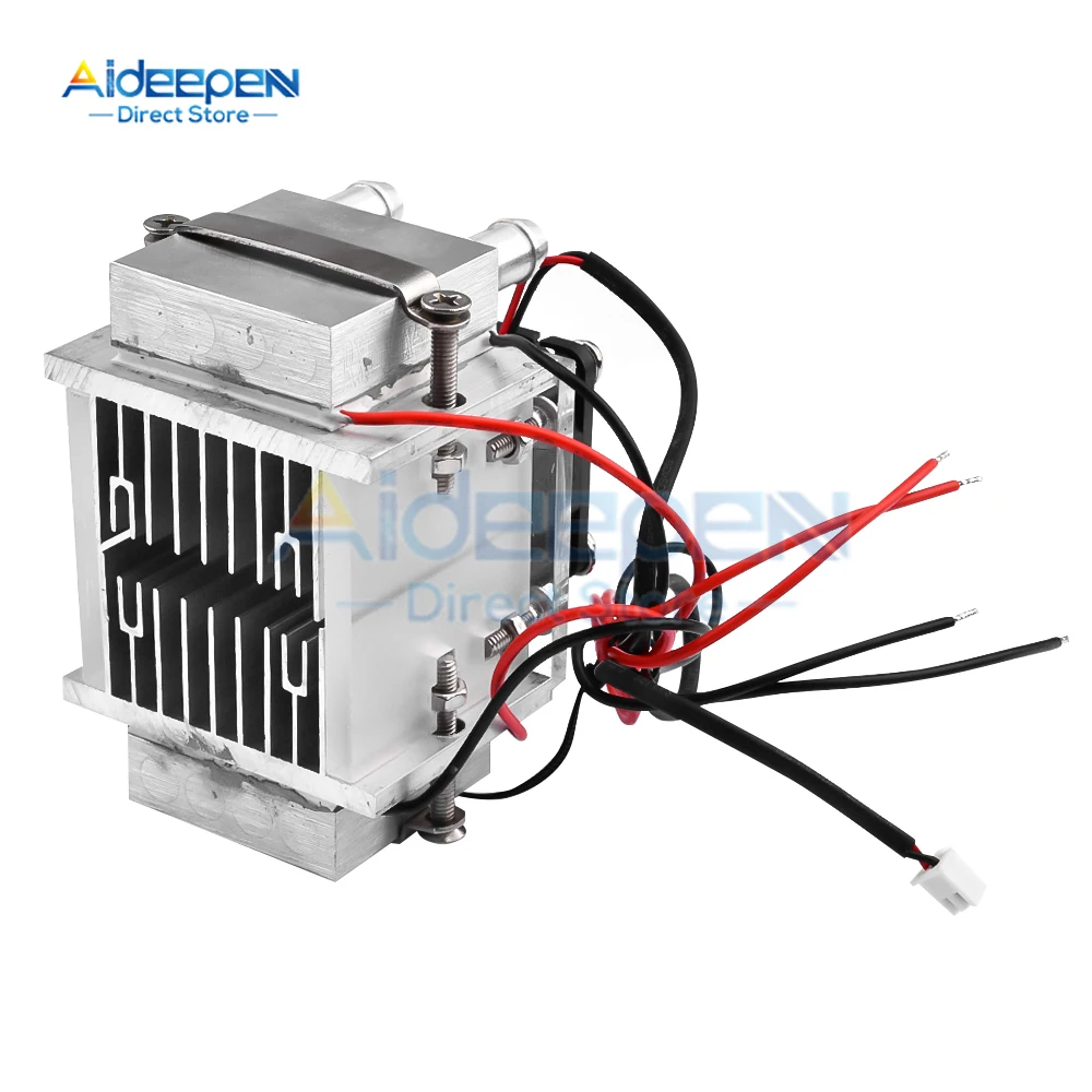 1Pcs Diy DC 12V 12A 140W Tec Peltier Semiconductor Refrigerator Water Cooling Air Conditioning Mechanism For Cooling And Fan