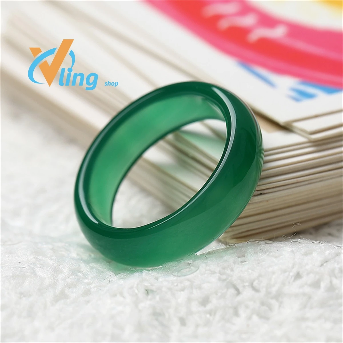 Wholesale Agate Ring Fashion Colorful Can Be Mixed Woman Men Gift Charm Retro Exquisite Jewelry Versatile