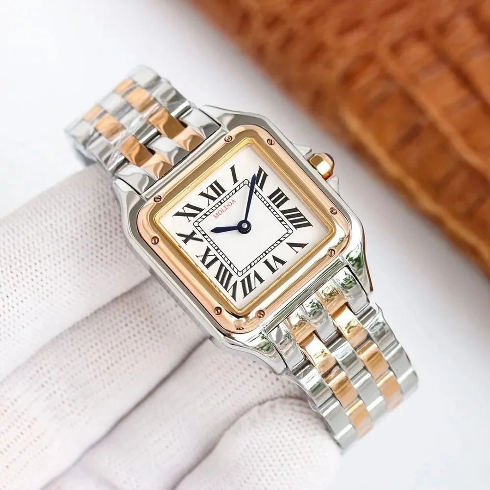 YYHC-Luxury Designer Womens Wristwatch Stainless Steel Strap Casual Business Electronic Movement Mechanical Watches