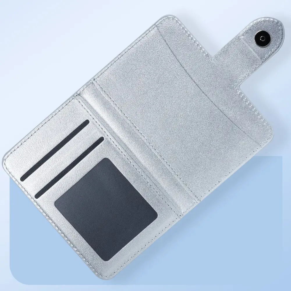 ل Magsafe محفظة حامل بطاقة الهاتف السلامة مكافحة سرقة حافظة للبطاقات جلدية قابلة للطي آيفون 17 16 15 14 13 سلسلة #6