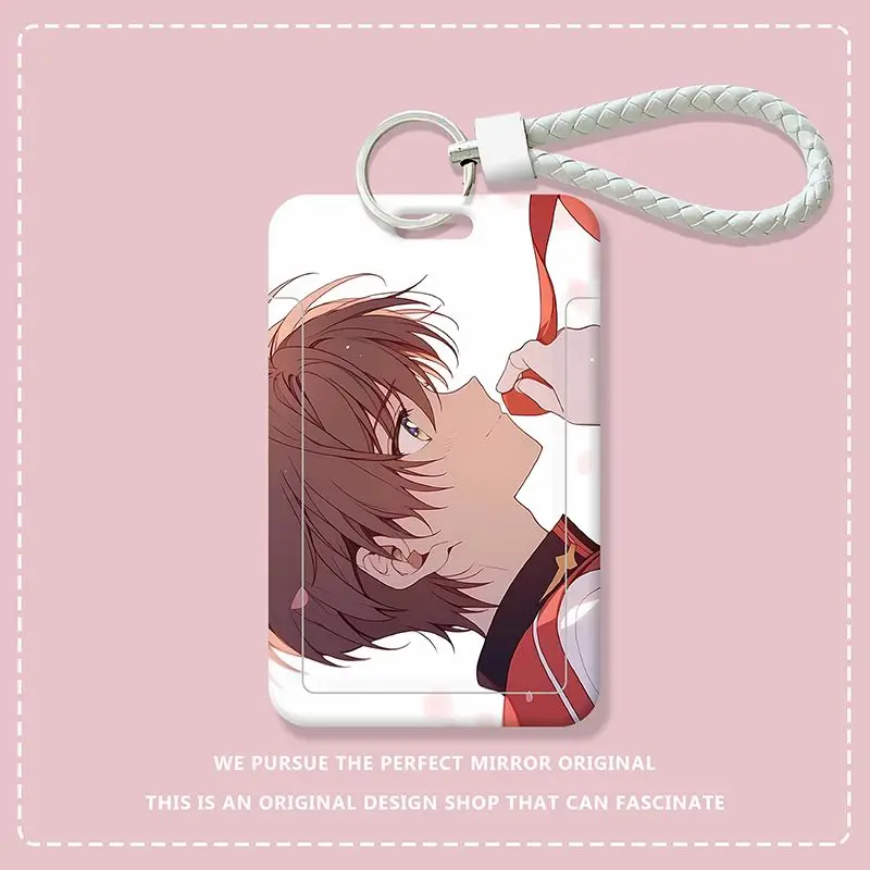 Cartoon Anime Card Captor Sakura Credit Key Holder Keychain Student Card Cover Bank ID Key Case Mini Card X391