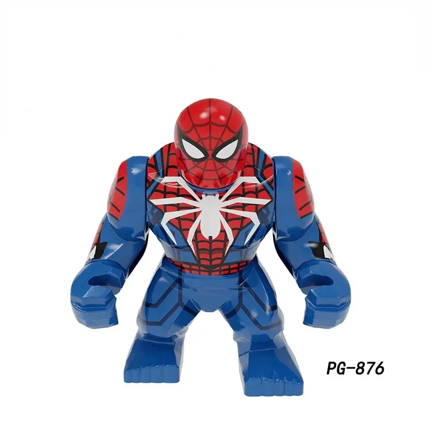 Marvel Mini Block Man figura de acción de superhéroe Iron Man Spider Man Hulk Thanos bloque combinado rompecabezas para niños juguete para regalo