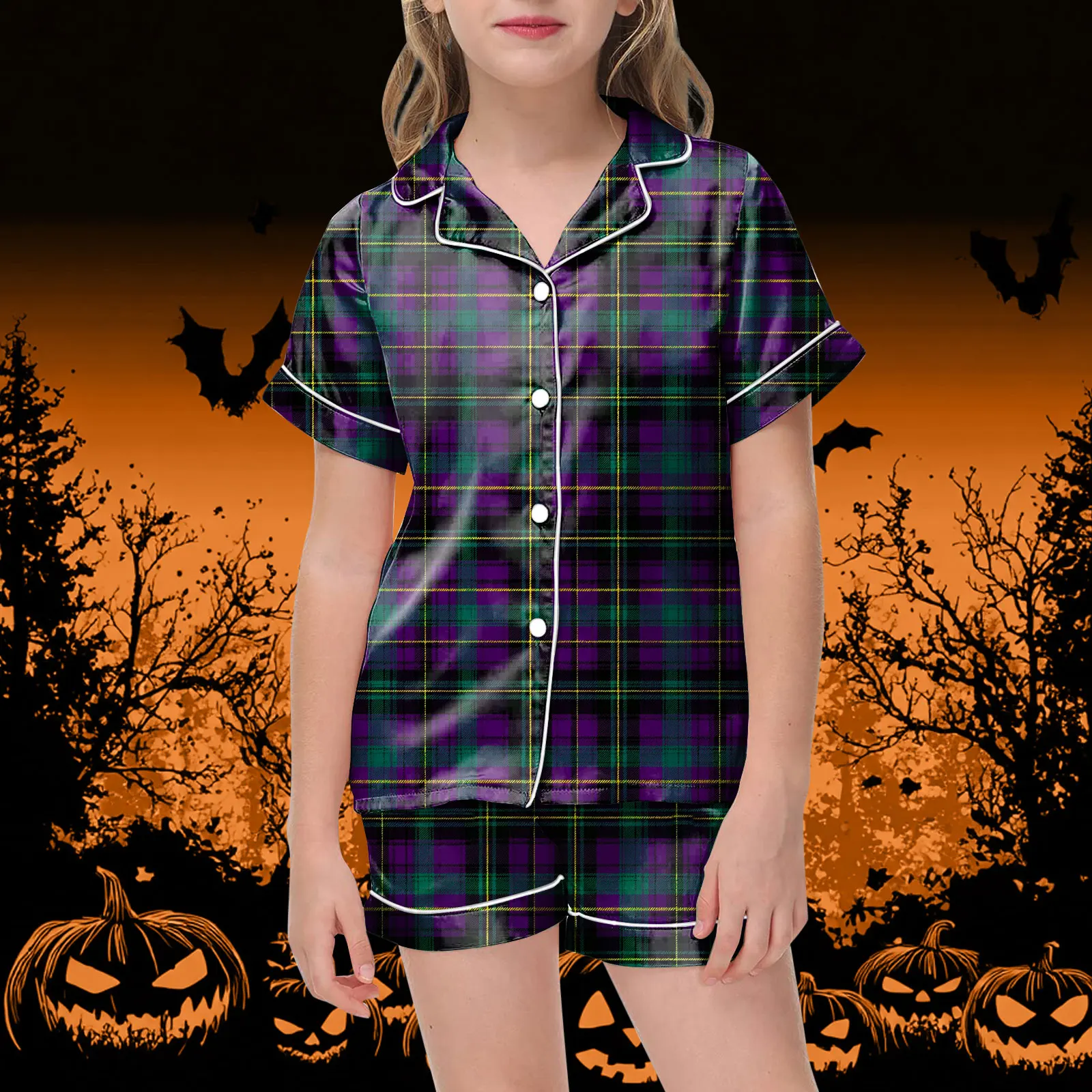 

Girl Pajamas Girls Pajamas Shorts Set Children Toddler Short Sleeve Print Shirts Tops Pants Outfits Button Baby Girl Owl Robe