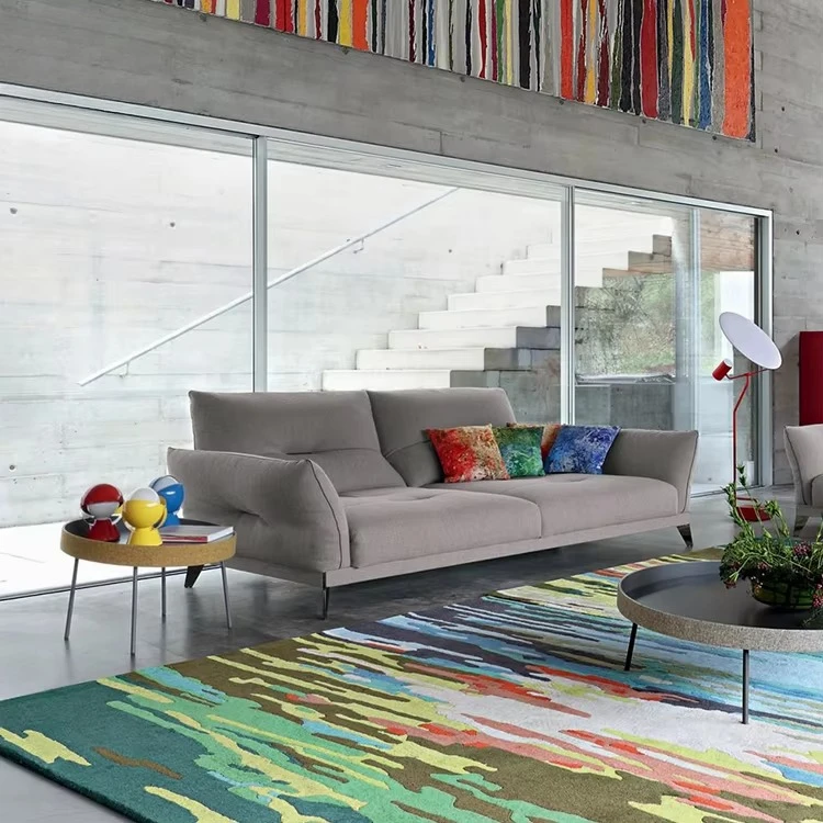 ye-Contemporary Indoor Furniture Custom Designed European Style L-Shaped Sectional Corner Couch Set Fabric Material Bed-