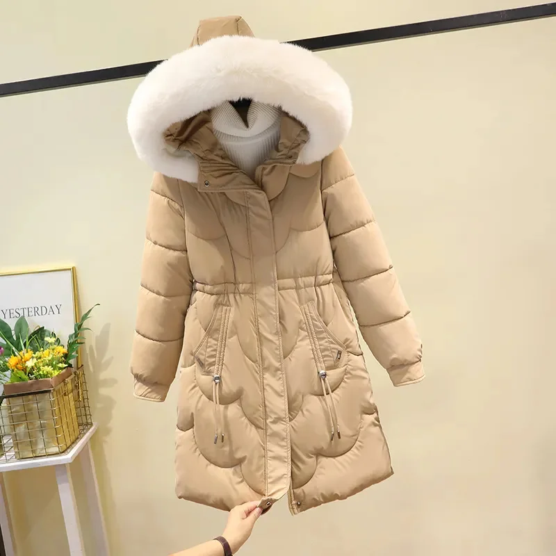 

Women's Parkas New Winter Overcoat 2023 Cotton-Padded Jacket Korean Sent To Overcome Padded Down Coat With Long Outwear Ladies