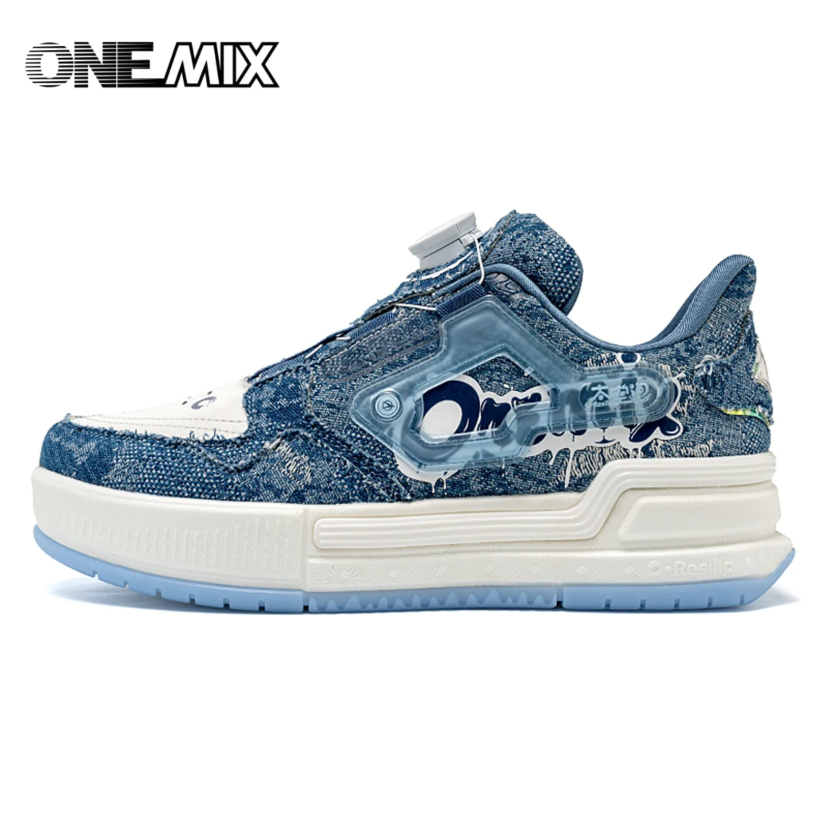 Onemix 2026 new men shoes are lightweight, soft soled wear-resistant ultra light fashionable versatile casual sports board shoes
