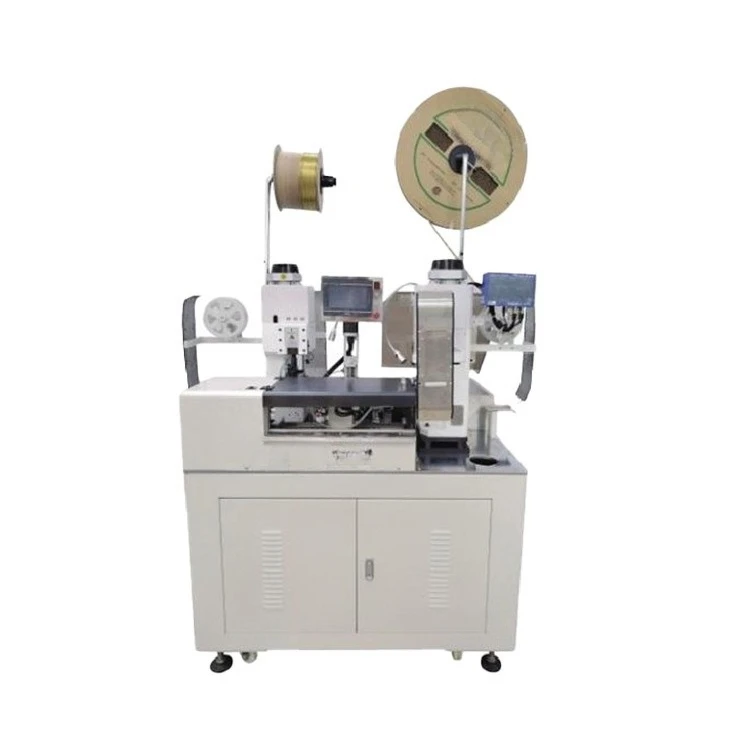 Multi-core sheathed wire automatic double-head crimping machine PVC wire stripping terminal machine