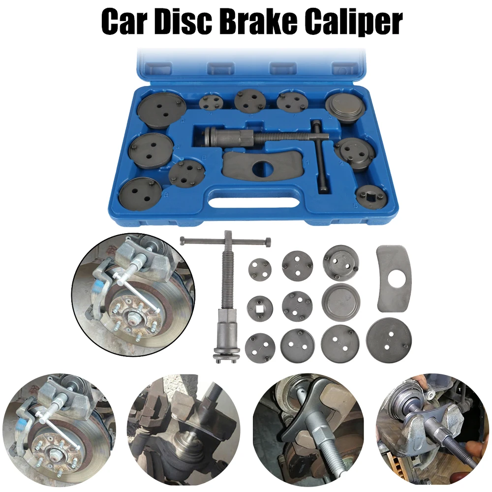 

12PCS/13PCS Durable And Reliable Convenient 1 Set Piston Compressor Tool Kit Set Rewind Back Brake Car Disc Brake Caliper