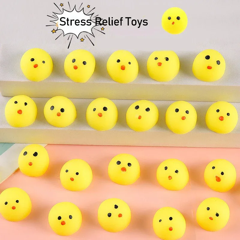 

10/50pc Mini Cute chicks Stress Relief Toys For Boys Girls Birthday Party Favor Pinata Filler Carnival Kids Party Supplies gifts