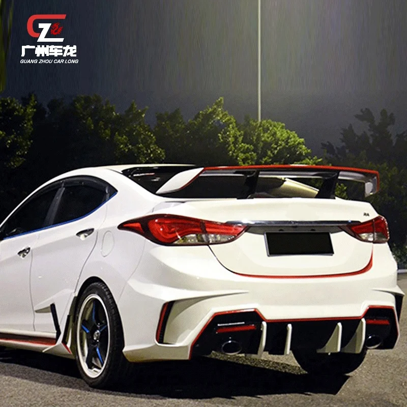 المصنع مباشرة ex نمط مصدات السيارات المصد الأمامي المصد الخلفي التنانير الجانبية لشركة هيونداي إلنترا 2011-2015 اكسسوارات السيارات نورس #5