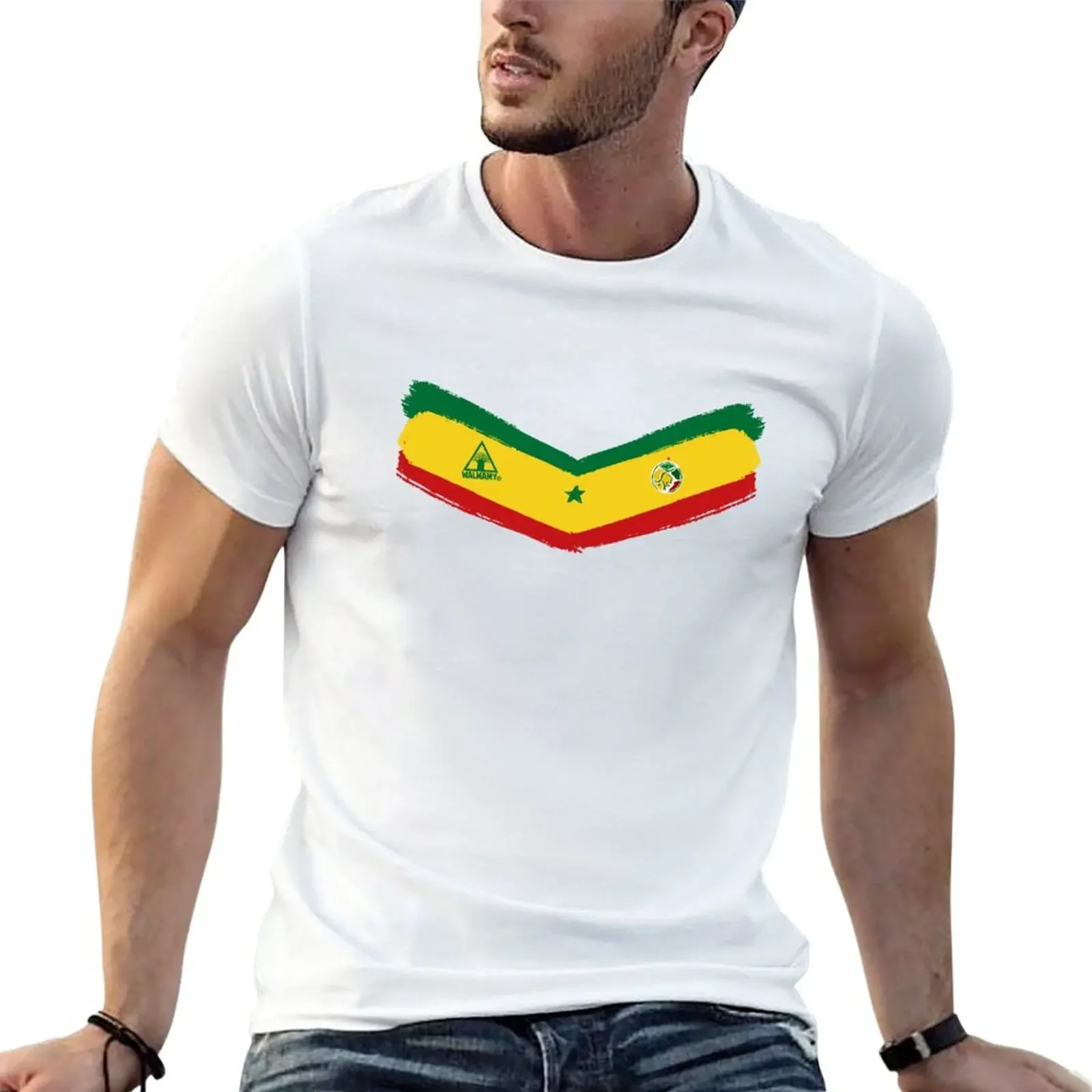 

2025 new model Senegal jersey 2022 Home T-Shirt tees Aesthetic clothing fitted t shirts for men