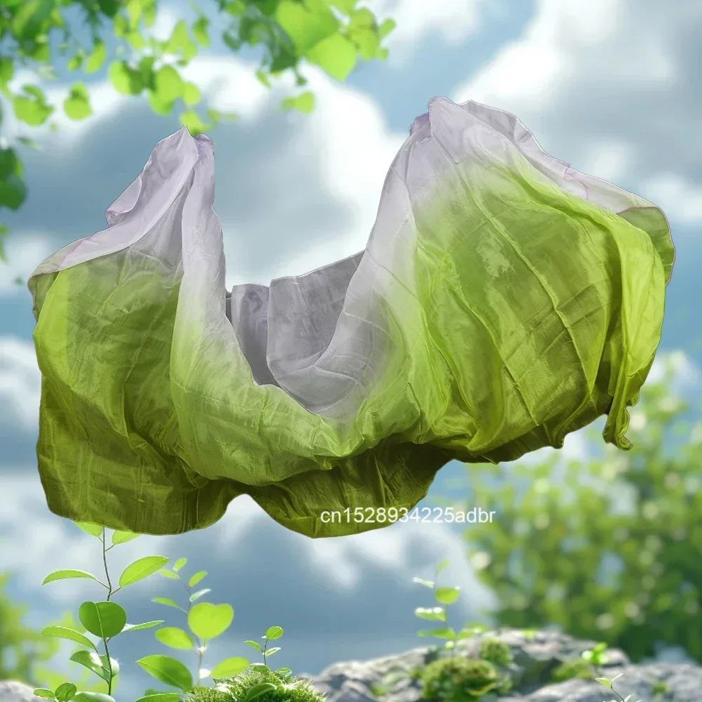 100% seda desempenho dança cor sólida textura clara xale véu de dança do ventre cachecol feminino acessórios de roupas personalização