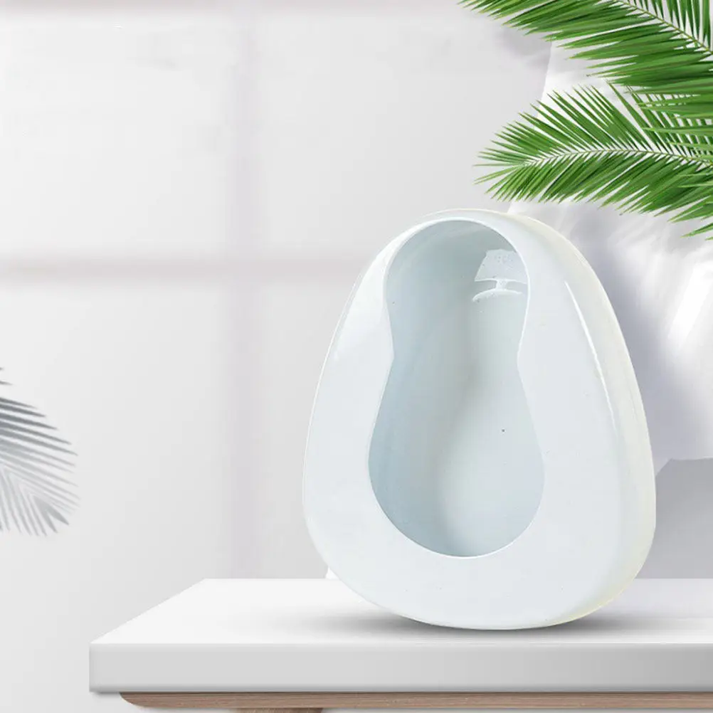 Smooth Non-Stick Enamel Bedpan Portable Urinal for Bedridden Elderly Pregnant Women Contoured Comfort Bedridden Patient Potty