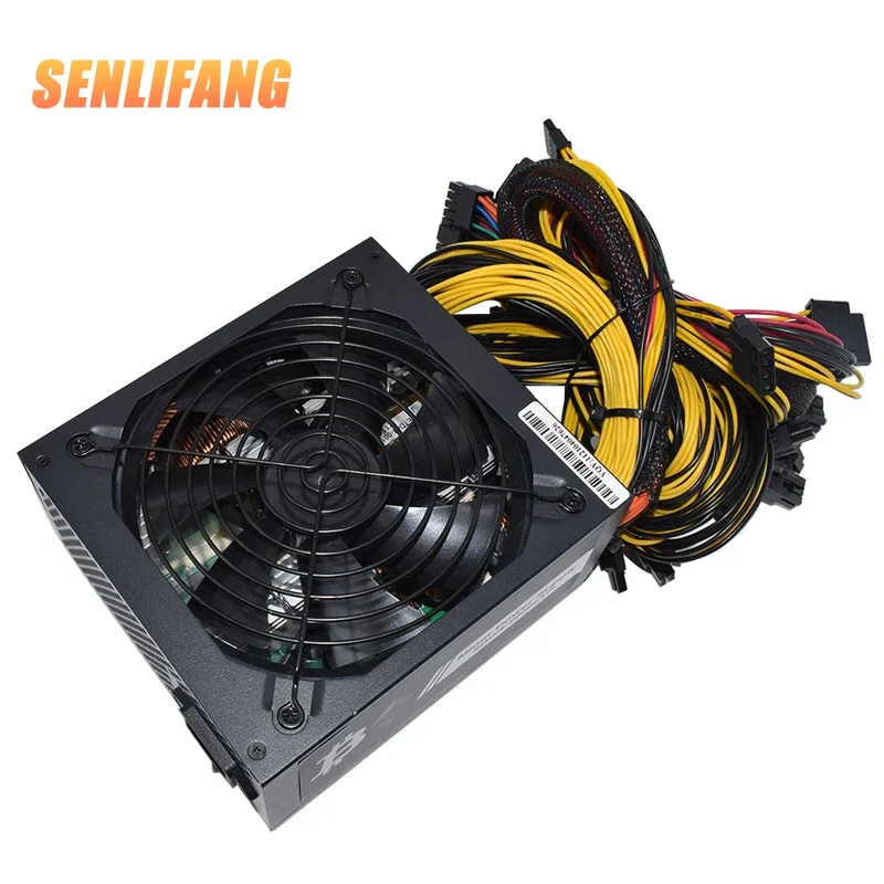 2000W ATX Gold Mining Power Supply SATA IDE For BTC ETC RVN  Rig Ethereum Computer Component Mining Machine supports 8 GPU cards