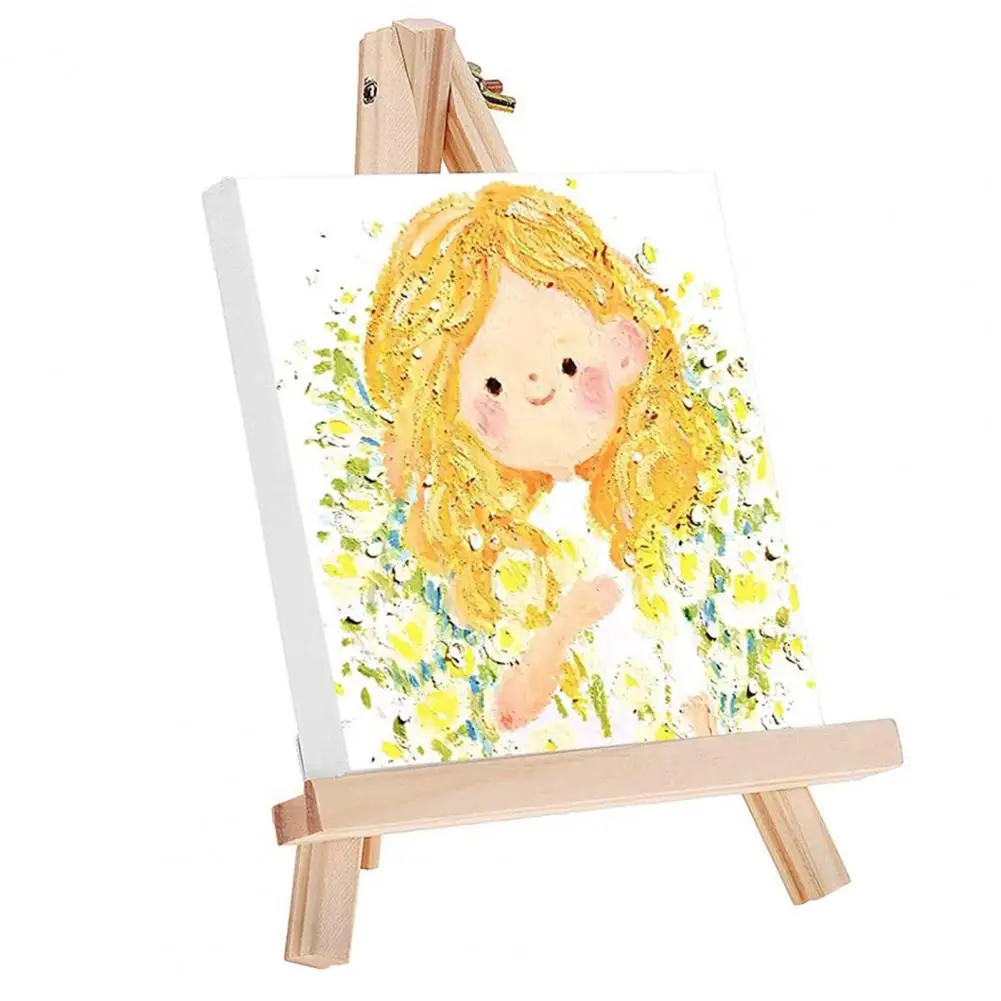 휴대용 목재 아티스트 삼각대 페인팅 이젤, 기울기 조절 접이식 페인트 보드 랙, 페인팅 스케치용, 1 개, 6 개
