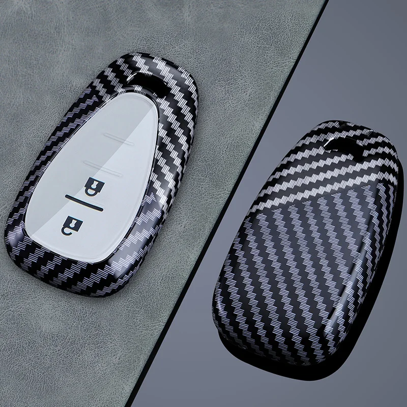 Carbon Fiber Car Key Cover Fob Case Shell for Chevrolet Onix Equino Cruze Spark Sonic Camaro Volt Bolt Malibu Blazer Traverse