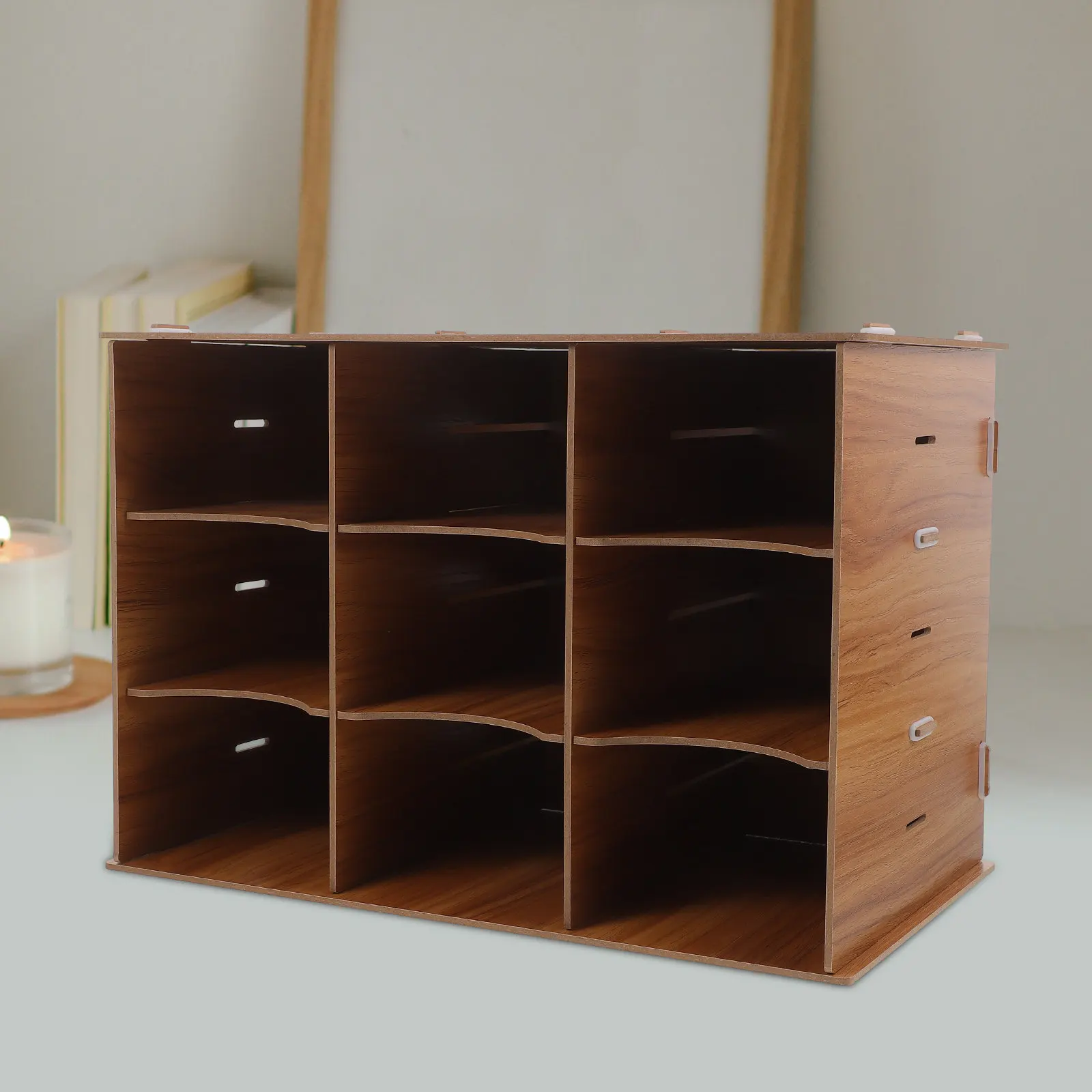 

Multifunctional Storage Box Nordic Wooden Desktop Organizer Large File Holding Capacity Office Supply Document Storage