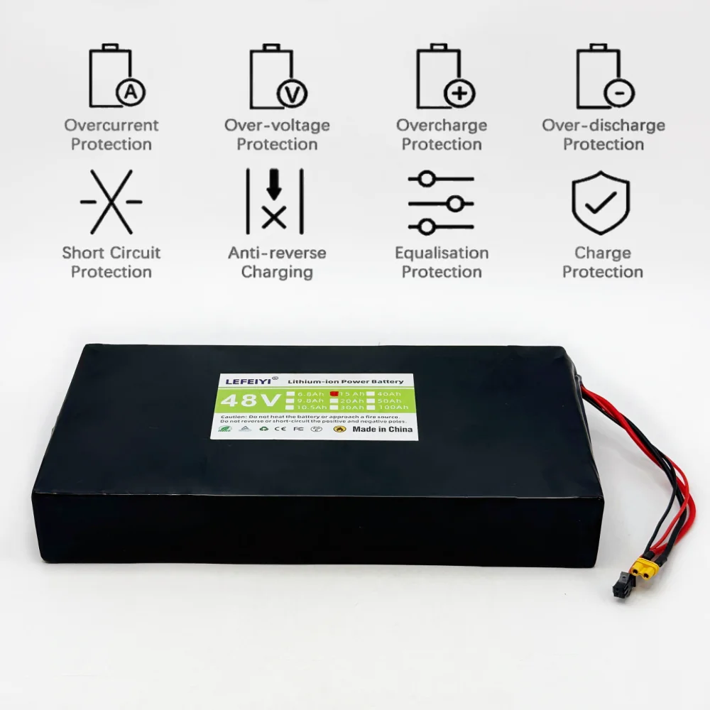 18650 13S4P 48V 15AH For Kugoo C1 high-power Electric Bicycle/Bicycle New Li-ion battery pack  XT30/XT60+SM Plug