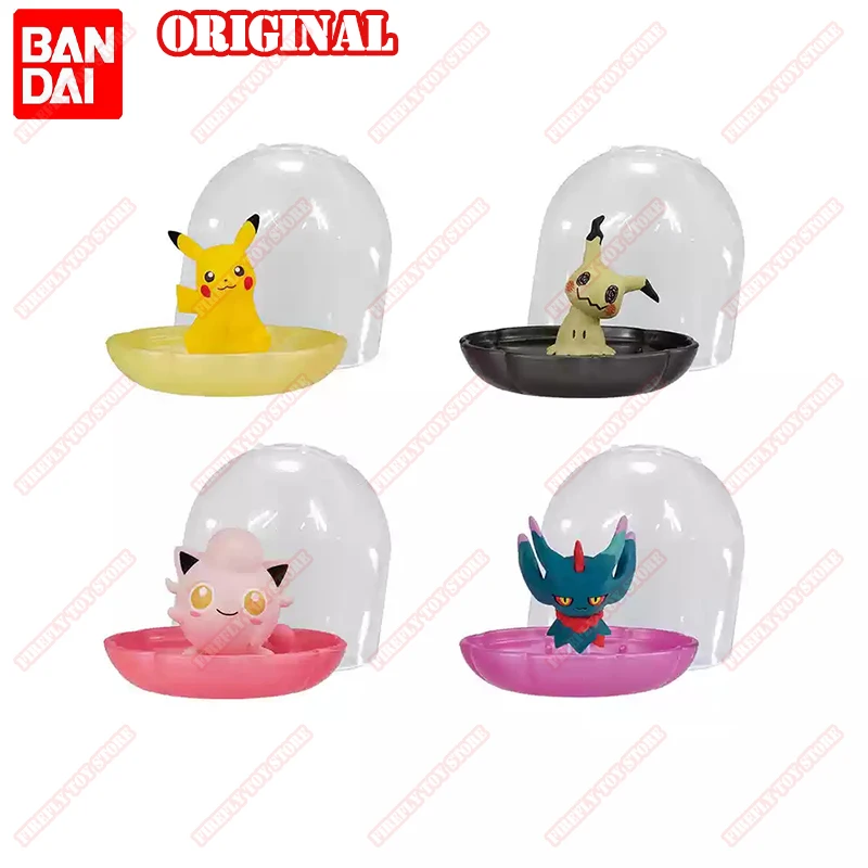 

BANDAI Original Pokemon Animation Game Peripheral Toys Gasha Gemstone Jewelry Box VOL.9 Anime Action Model Figures Collection