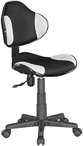 

Home Office Low Back Computer Executive Chair, Ergonomic Mesh Chair with Extra Large Base and Pads, PinkLip Chairs set of