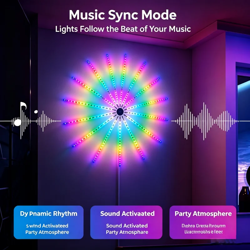 LED Magic Lights APP Bluetooth Mobile Phone Control Intelligent Digital RGBIC Lights with Decorative Christmas Lights