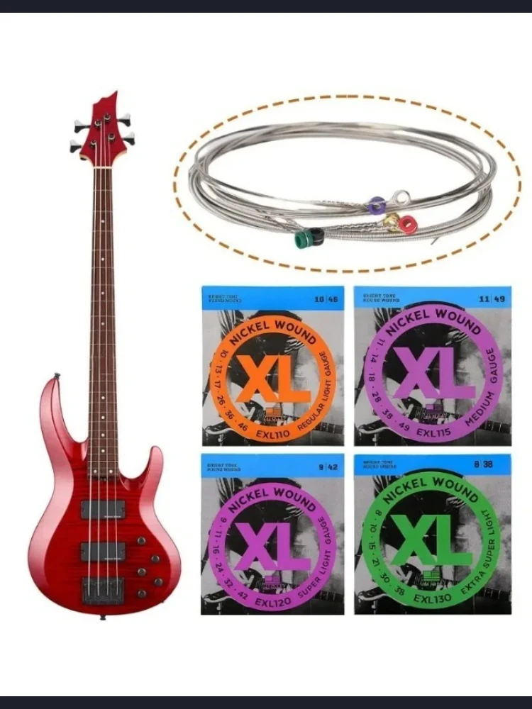 Cordes de guitare électrique rondes en nickel HOT EXL110 EXL120 EXL130 XL, sensation cohérente, intonation parfaite, accessoires musicaux