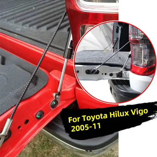 Imagen 2 del producto 1/2 Uds para Toyota para Hilux Vigo SR5 2005-2015 varilla de soporte para puerta trasera de coche barra de puntal de Gas amortiguador resorte de Gas
