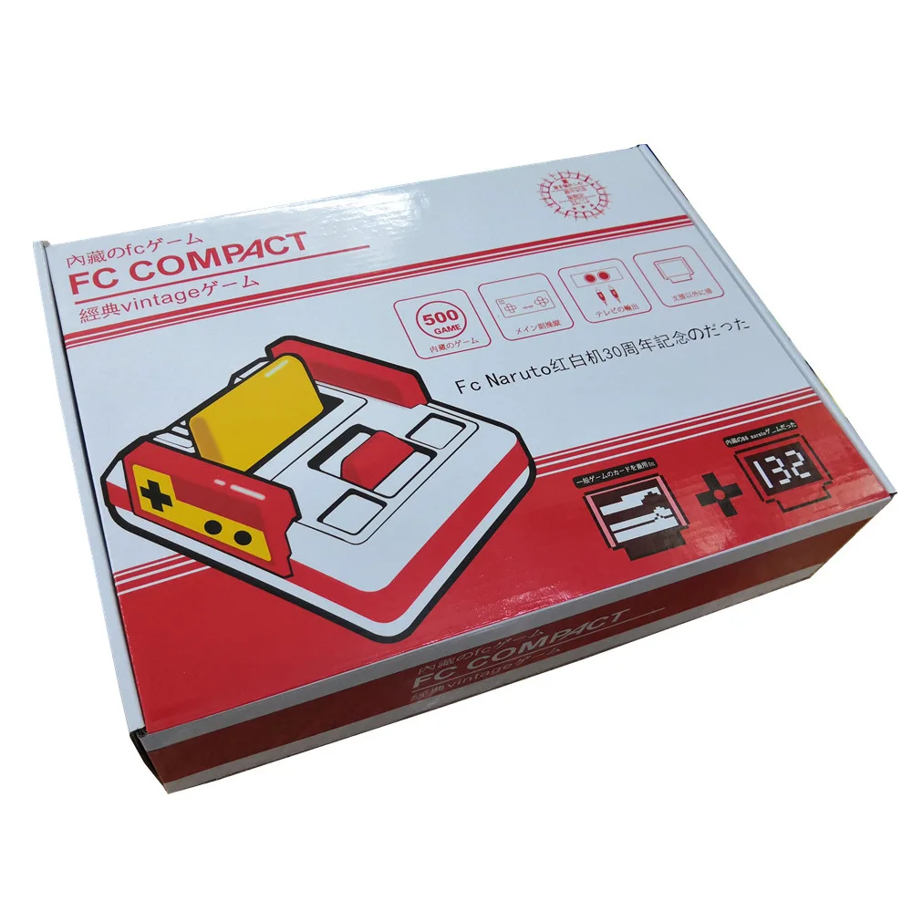 RS-35TV game console FC red and white machine built-in 632 games after 80 collection nostalgic classic NES red and white machine