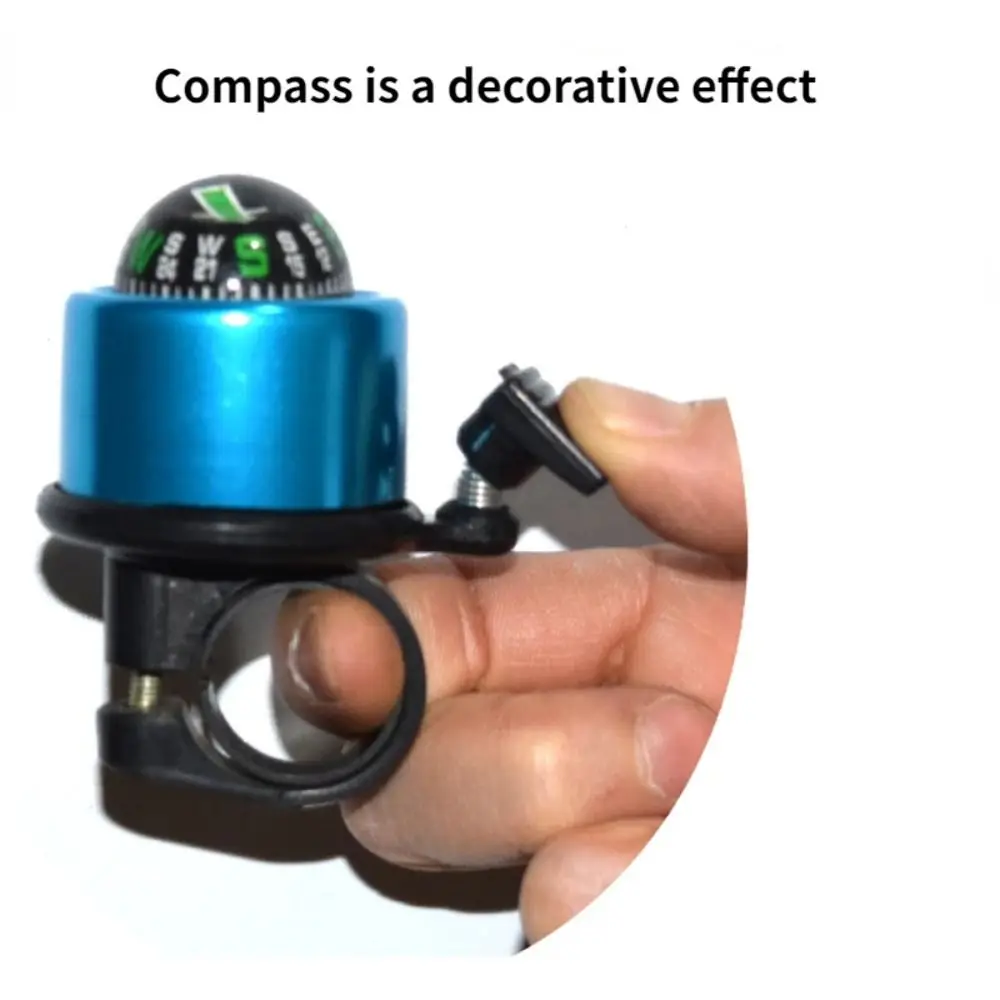 New Aluminum Alloy Compass Horn Mini 5 Colors Bikes Alarm Ring Ultra-loud Safety Warning Sport