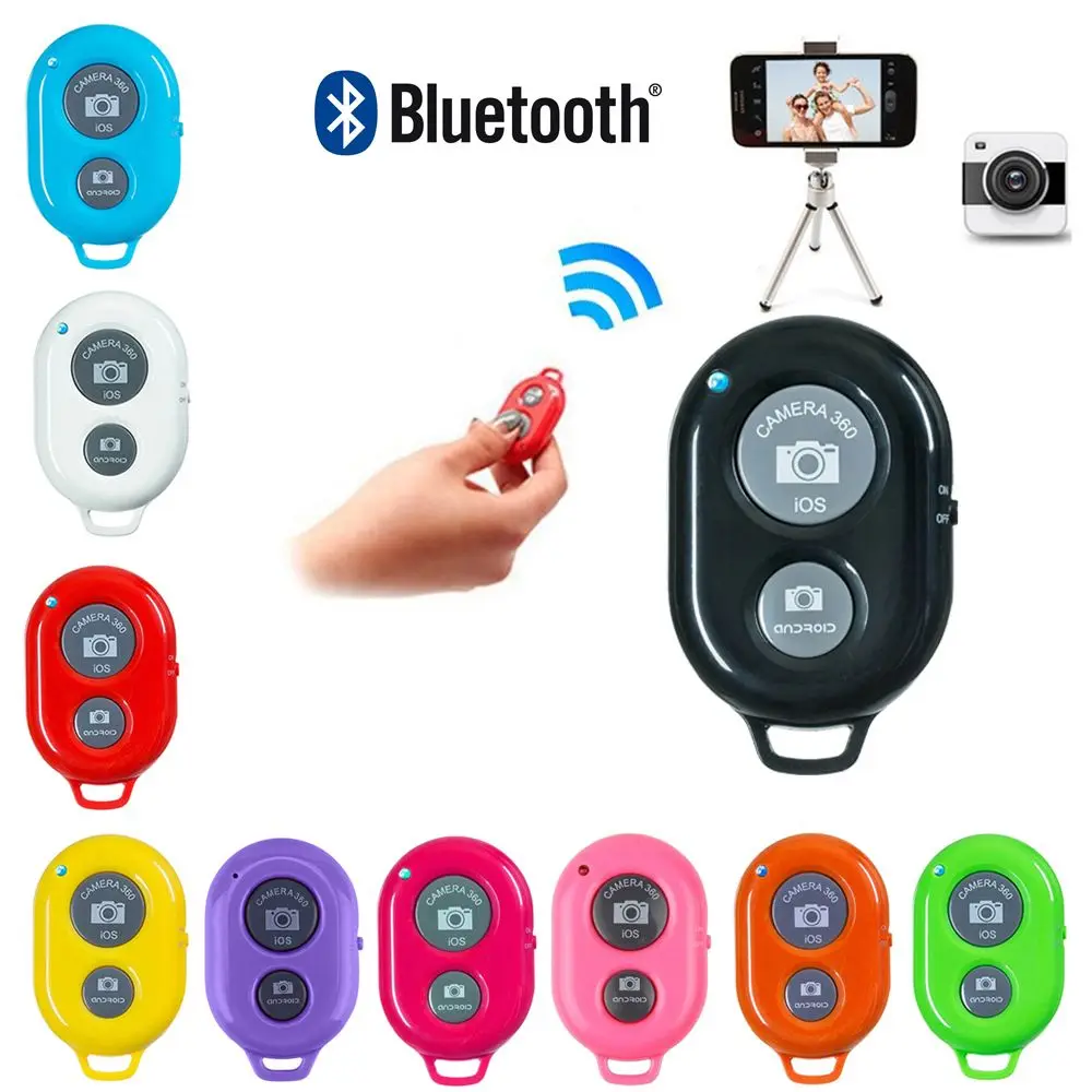 Multi Color Smart Phone Selfie Stick Bluetooth Shutter Release Remote Control Wireless Shutter