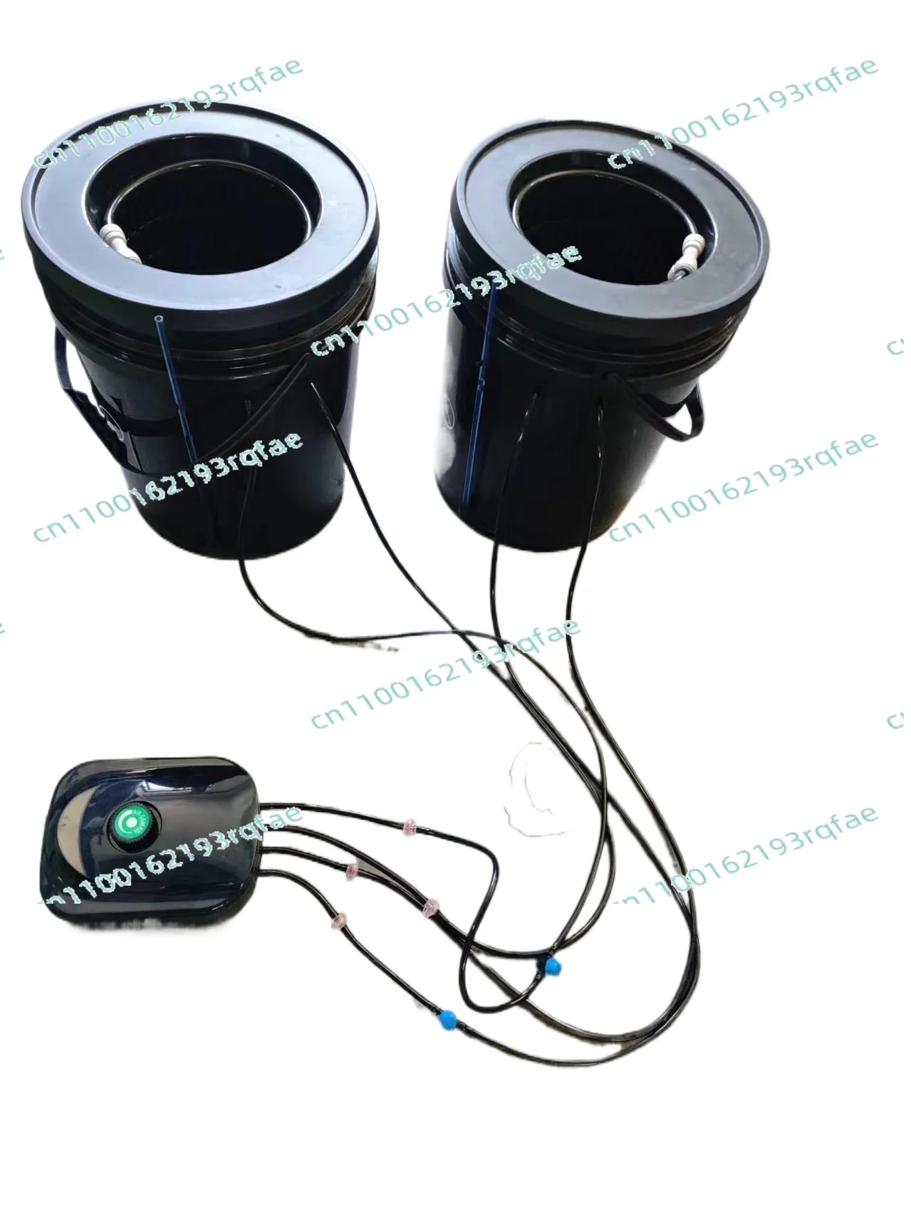 

Ring drip irrigation 5 gallons single drum hydroponic planter, vegetable growing hydroponic box equipment 20CM large mouth