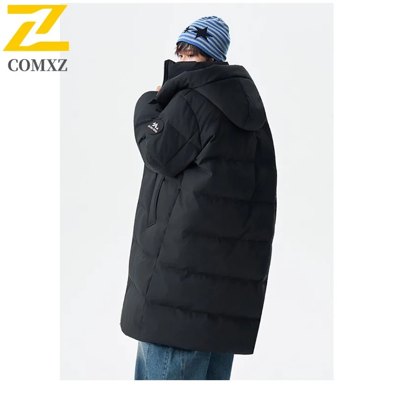 Maxbarley Winter Snow Cold Proof Down Jacket Men High Quality Stylish Thick White Duck Down Padded Coat Male Ski Thermal Parka