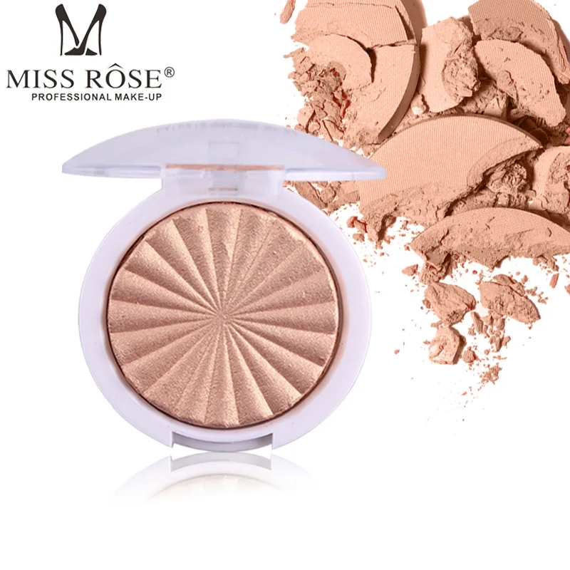 Miss Rose Makeup Shimmer Highlighter Powder Palette Base Illuminator Highlight Face Contour Golden Bronzer