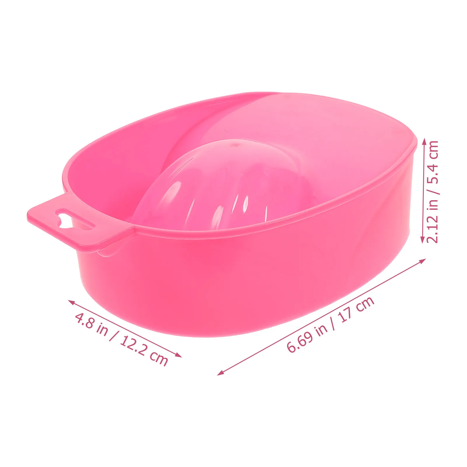 4Pcs Nail Art Soaking Bowl Durable Plastic Nail Care Tray Manicure Soak Tray for Salon Home Use Manicure Tools view 3