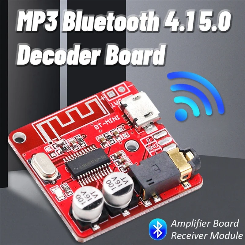 Placa Receptora de Áudio Bluetooth, Decodificador Sem Perdas, Módulo de Música Estéreo Sem Fio, Bluetooth 5.0, MP3, XY-BT-Mini, 2Pcs