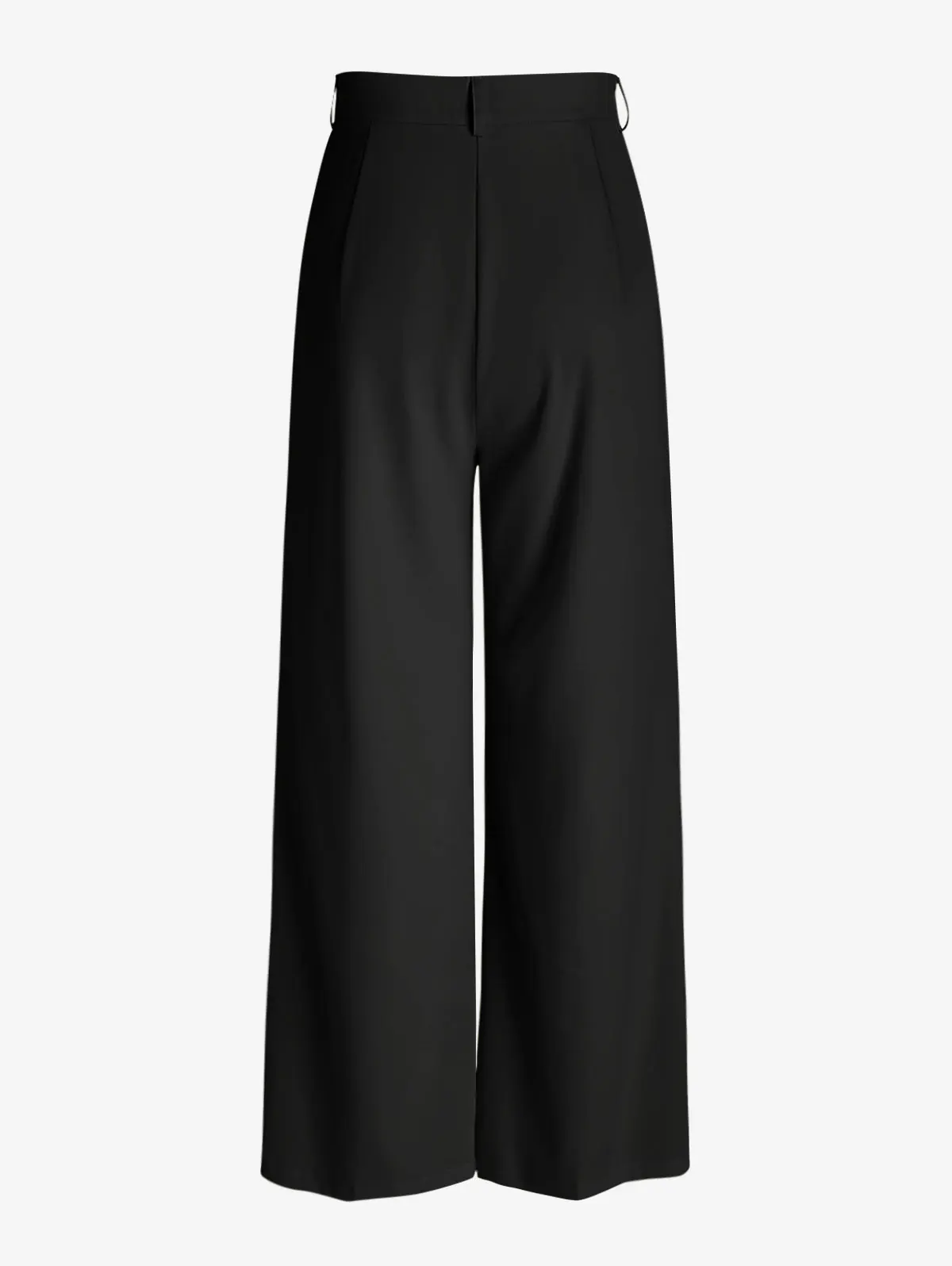 ZAFUL Pleated Slant Pockets Wide Leg Pants Women Loose Trousers Pantalones De Mujer 90s Minimalist Fashion Office Bottom