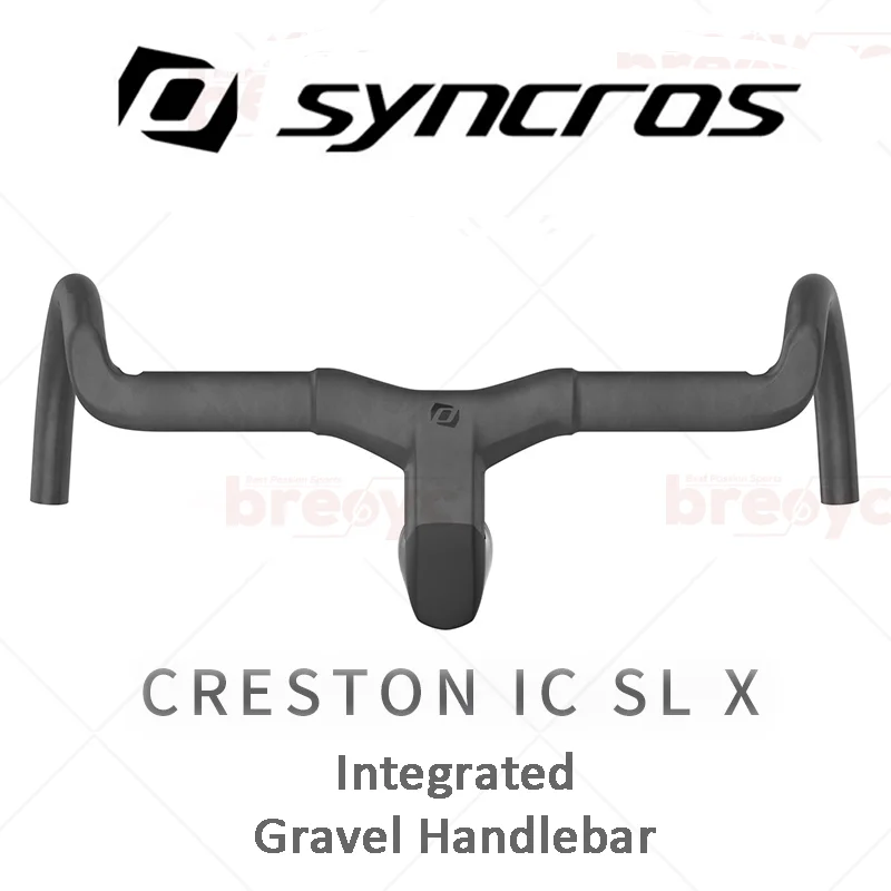 SYNCROS CRESTON IC SL X Gravel Integrated Road Carbon Handlebar 31.8 mm Superlight Black Matte 380-440mm With Spacers