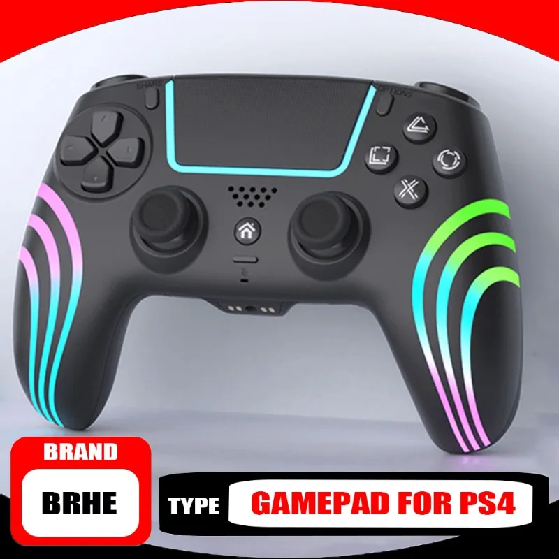 BRHE Controller di gioco Hall Rocker Vibrazione Somatosensoriale PC Controller Bluetooth per PS4 Accessori per computer da gioco a vapore Regalo