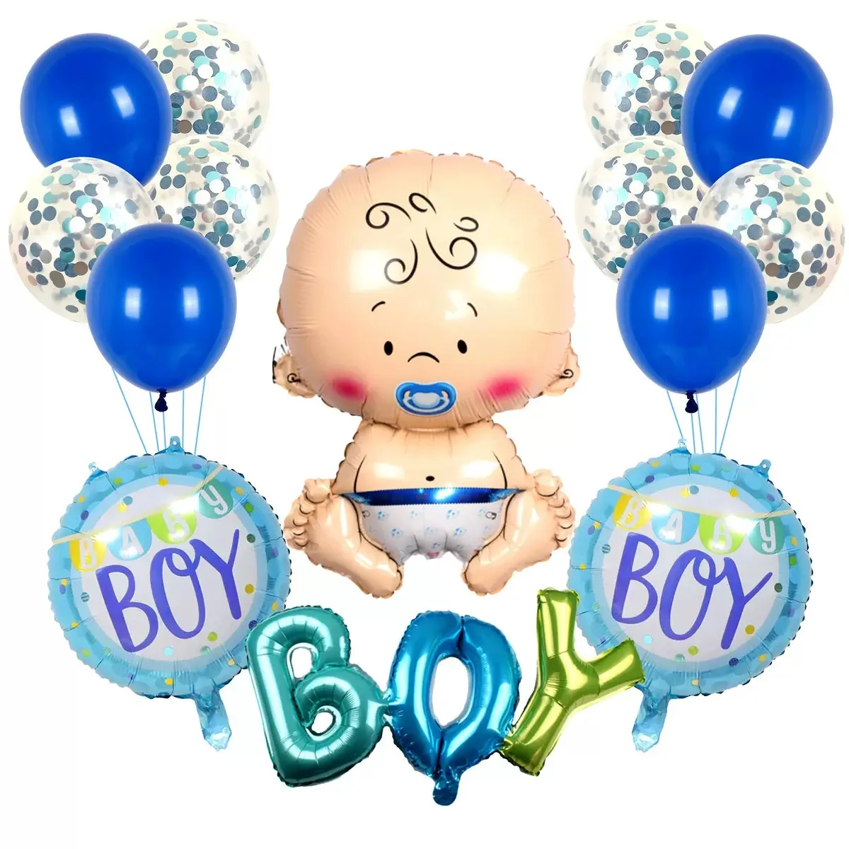 30 inch baby pacifier boy girl doll balloon gender reveal party decoration balloon first birthday cartoon children balloon
