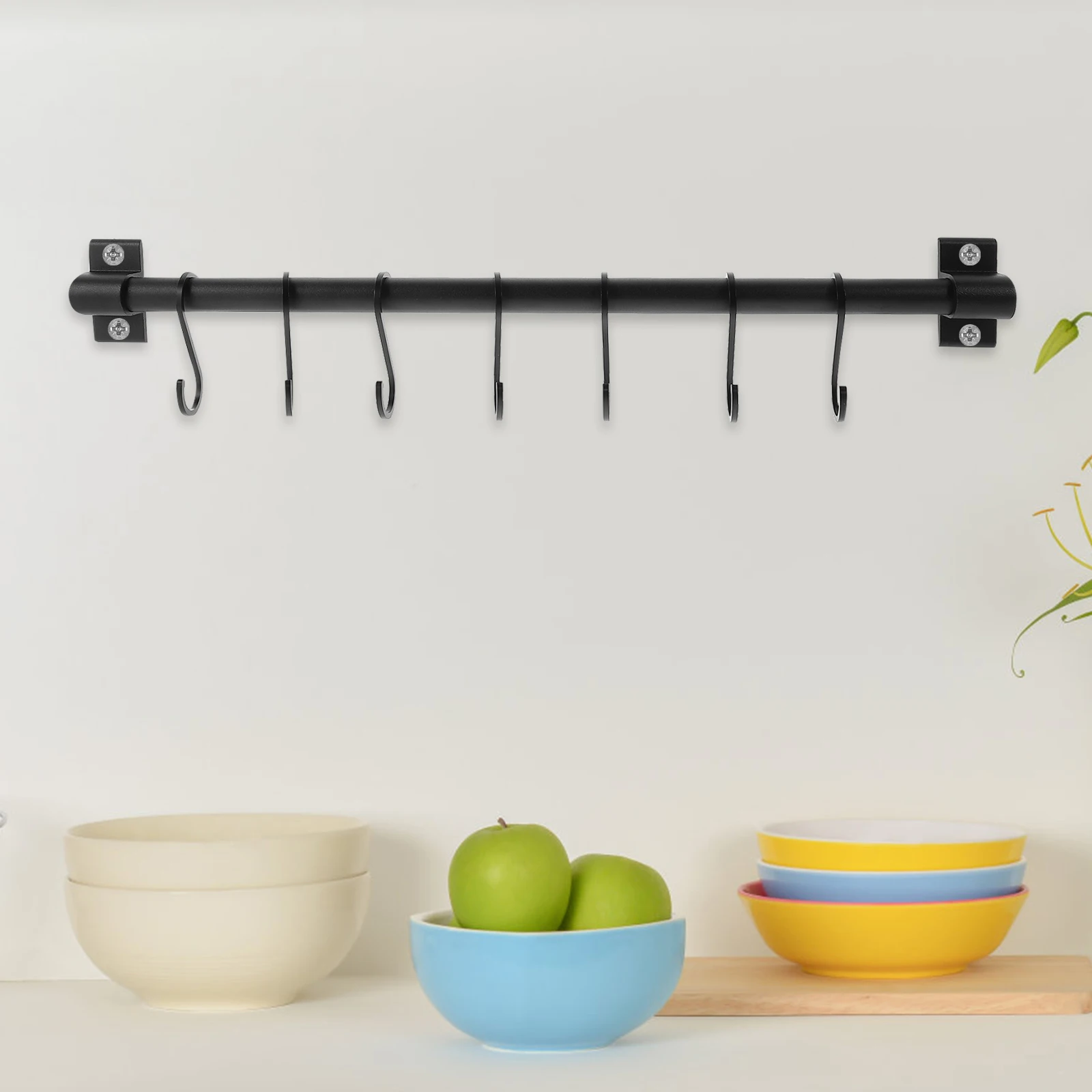 

1 set Kitchen Storage Mounted Hanging Hook Metal Pot Pan Hanger Coffee Cup Hooks Home Organizer Utensil Holder