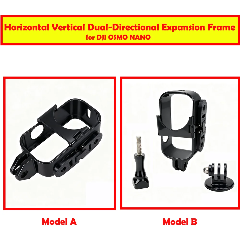 

﻿Horizontal Vertical Dual-Directional Expansion Frame for DJI OSMO NANO Thumb Camera Shockproof Protective Edge Frame