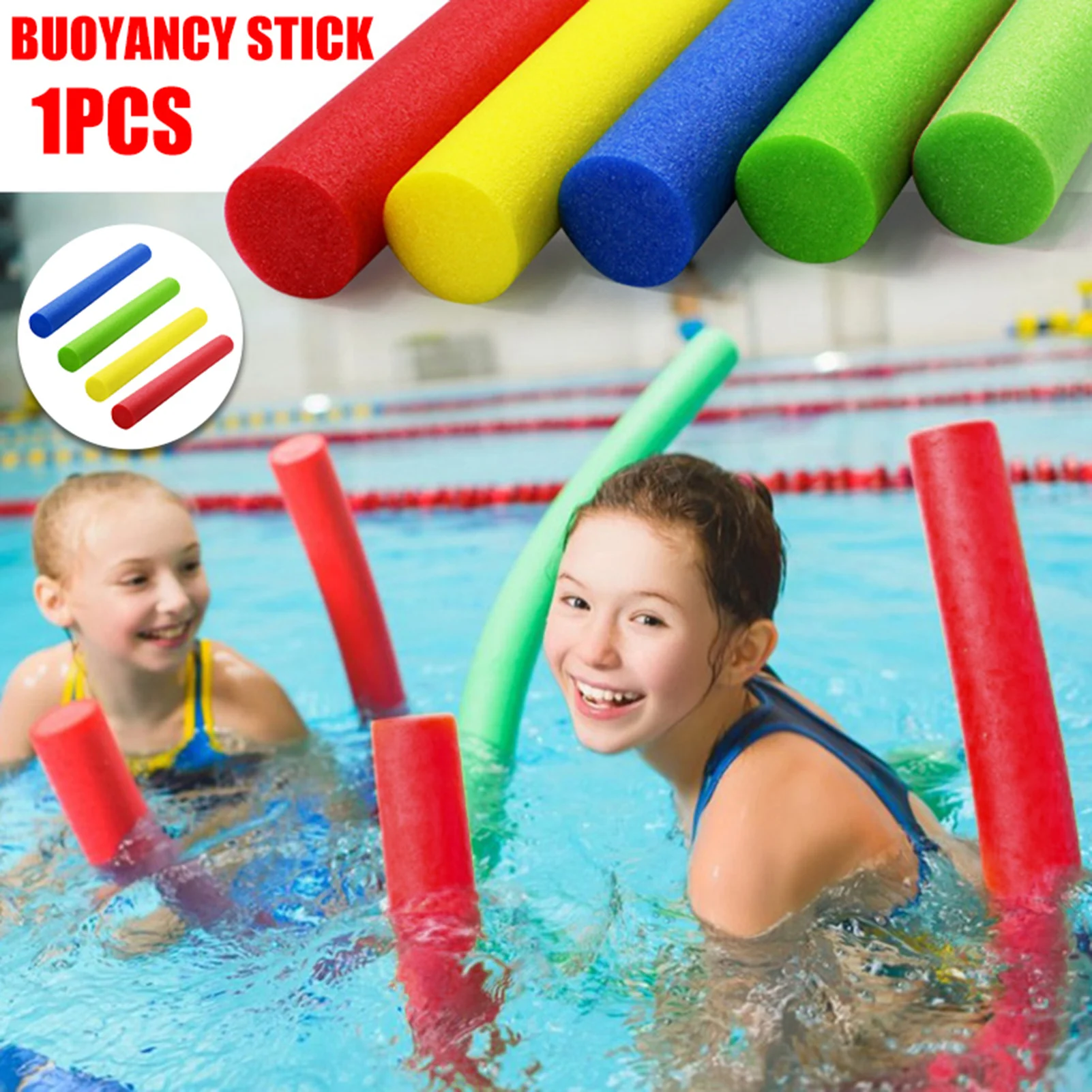 Aufblasbare Schwimmbar 150cm EPE-Schaum Aufblasbarer Schwimmstab für Erwachsene Schwimmtraining Wasserübungen Strandparty Spaß