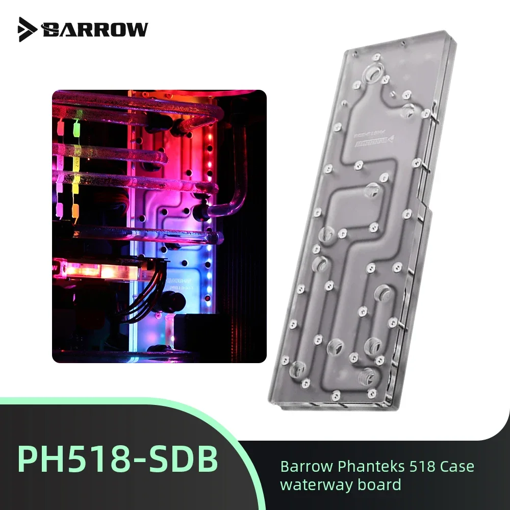 

Barrow Distroplate for Phanteks 518 Case PH518-SDB Water Cooling System for PC Gaming 5V 3PIN Waterway Board