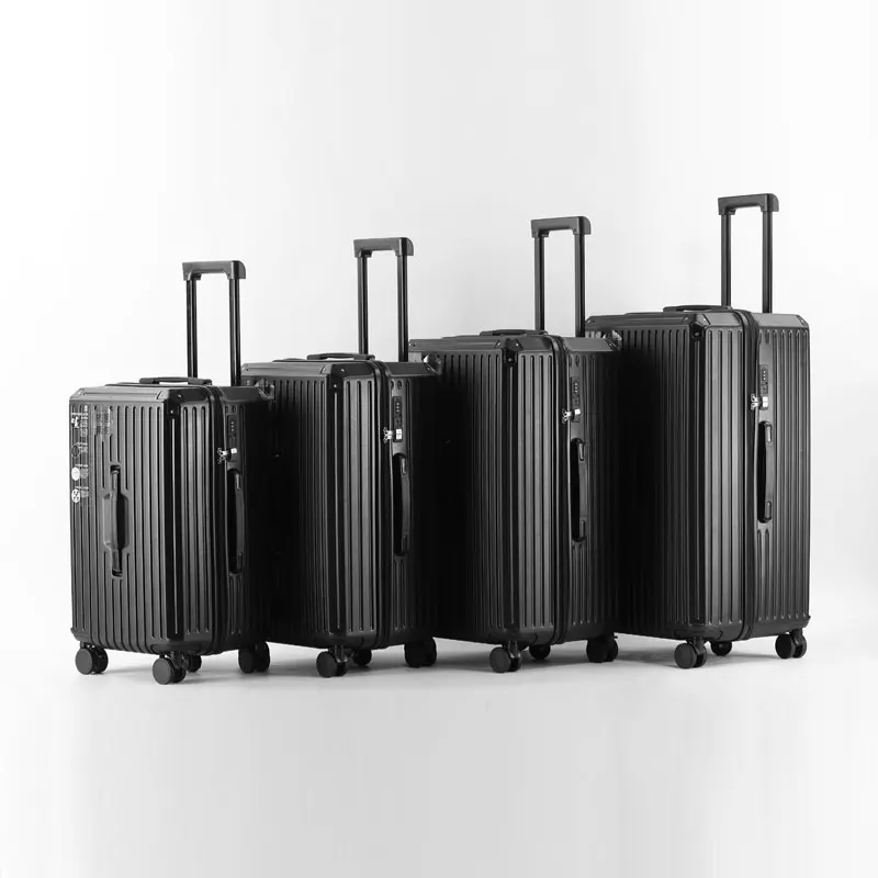 Combination Suitcase, Portable Large-Capacity Trolley Case, Multi-Function Vertical Hook, USB Charging Port Suitcase