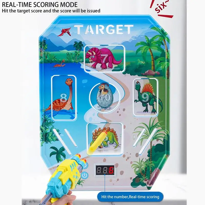 Digital Target Game Electric Scoring Auto Reset Digital Dart Toy 3 Modes Target Electric Scoring Soft Foam Dart Toy With Sound